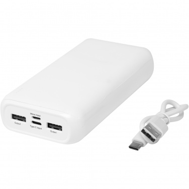 Logo trade promotional products image of: Electro 20.000 mAh recycled plastic power bank 